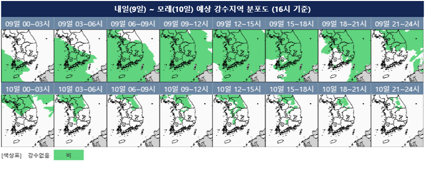 내일은 우산을 챙겨야 하는 전국 비소식 있는 날씨 예보 | 인스티즈