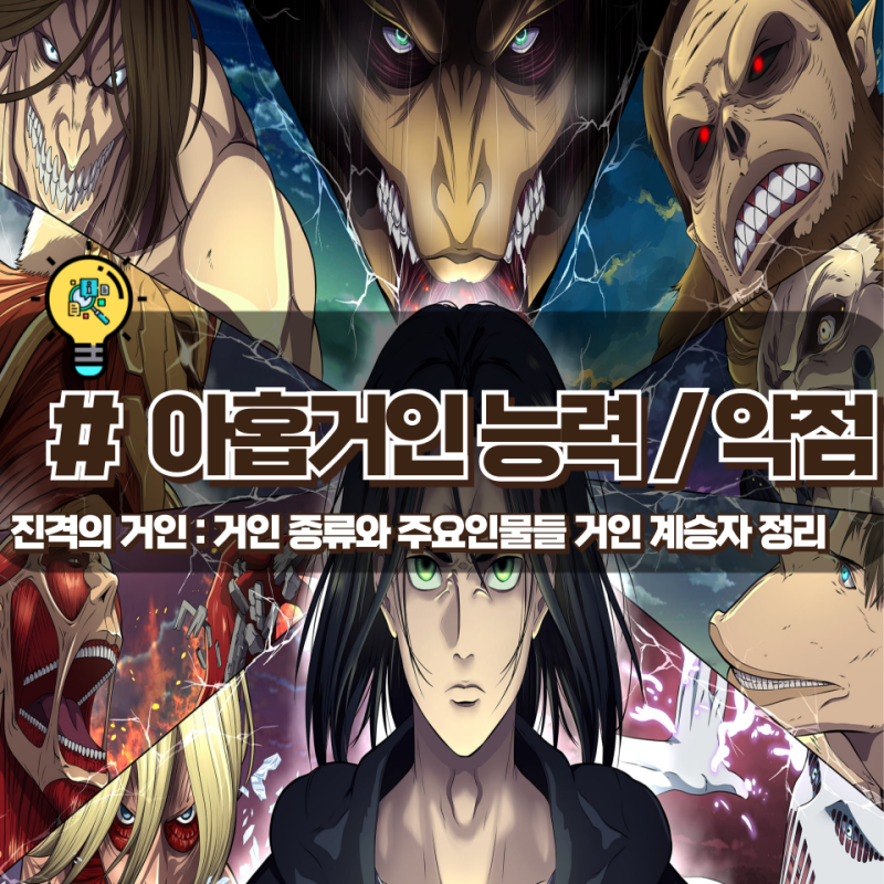 진격의거인 9거인중 가장 강한 거인은? | 인스티즈