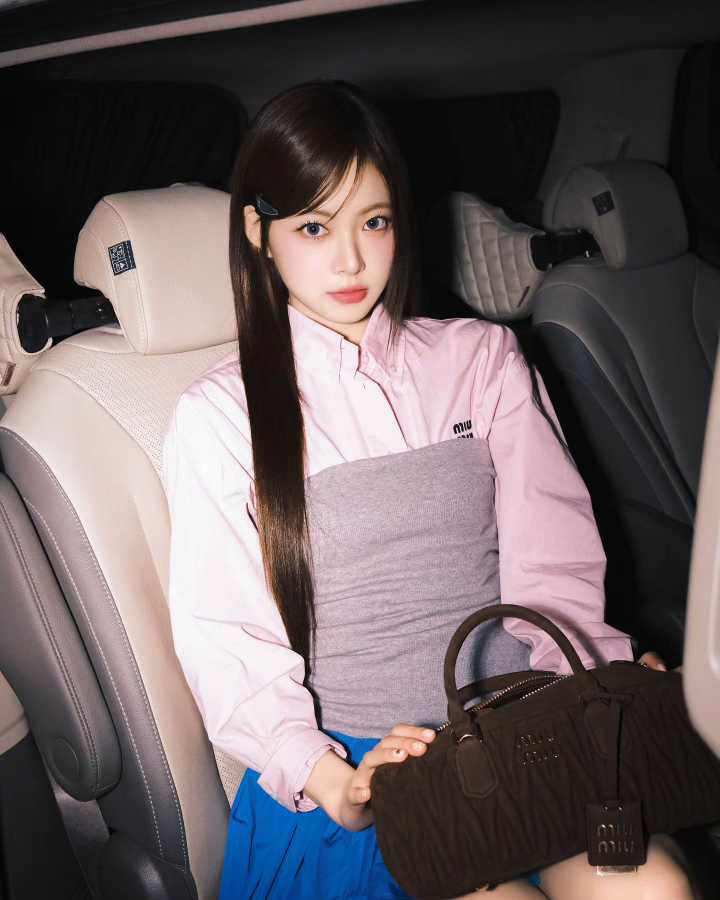 르세라핌 미우미우 광고 은채 인스타 업뎃 | 인스티즈