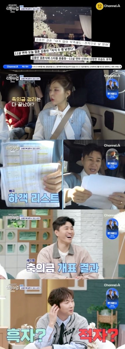  결혼식 적자 났다는 김종민
