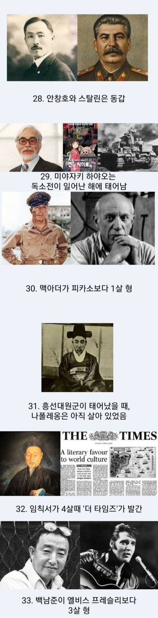 세계사와 한국사의 흥미로운 타임라인 (ft.네임드들) | 인스티즈