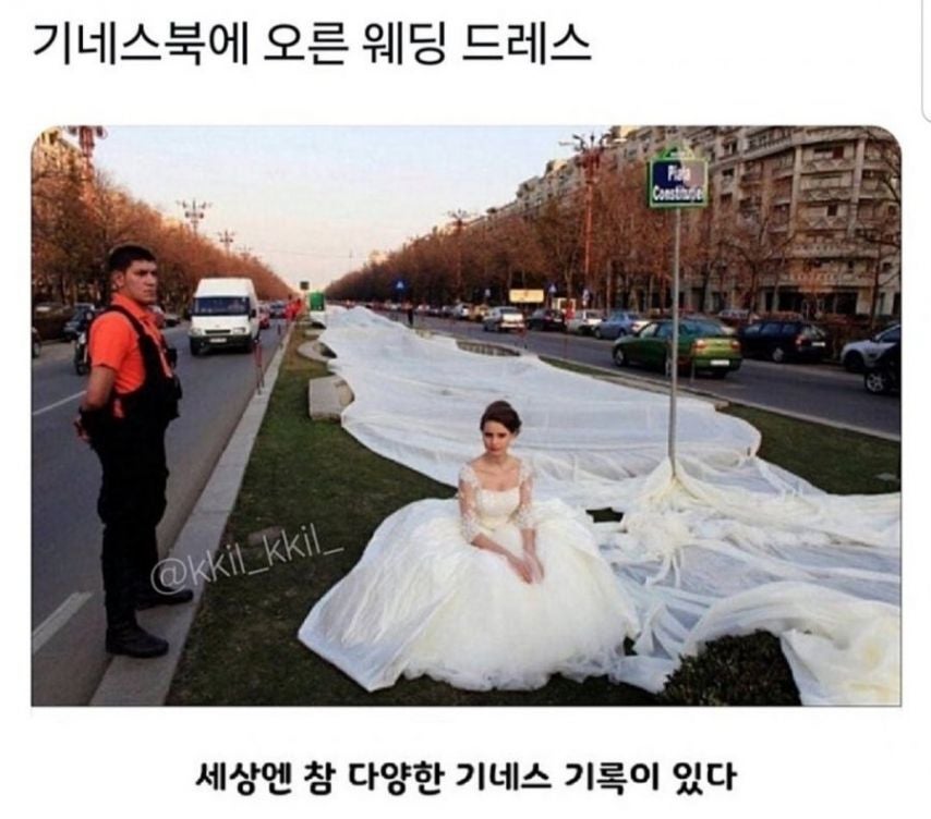  기네스북에 오른 웨딩드레스