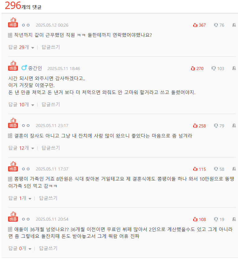 [네이트판] 8만원 내고 4인식구 결혼식뷔페 먹고갔네요 | 인스티즈
