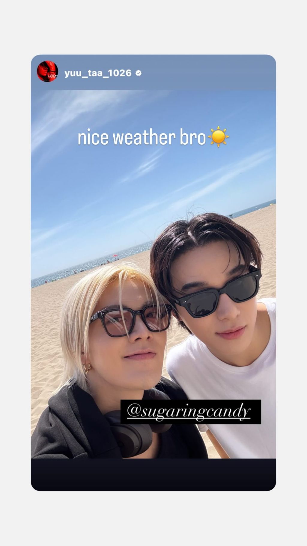  LA에서 서로 사진 찍어서 올려준 NCT 127 유타 정우
