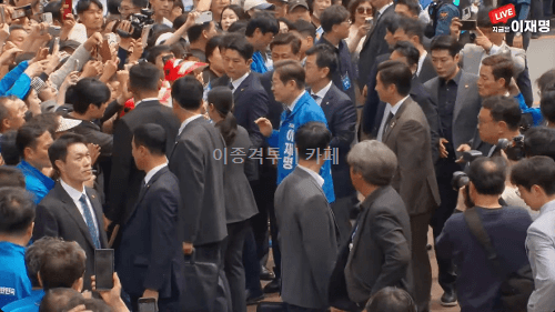 대구 동성로 유세에 도착한 이재명 대통령 후보 | 인스티즈