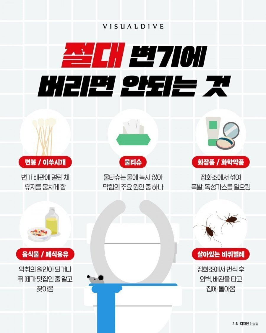  절대 변기에 버리면 안되는 것 jpg