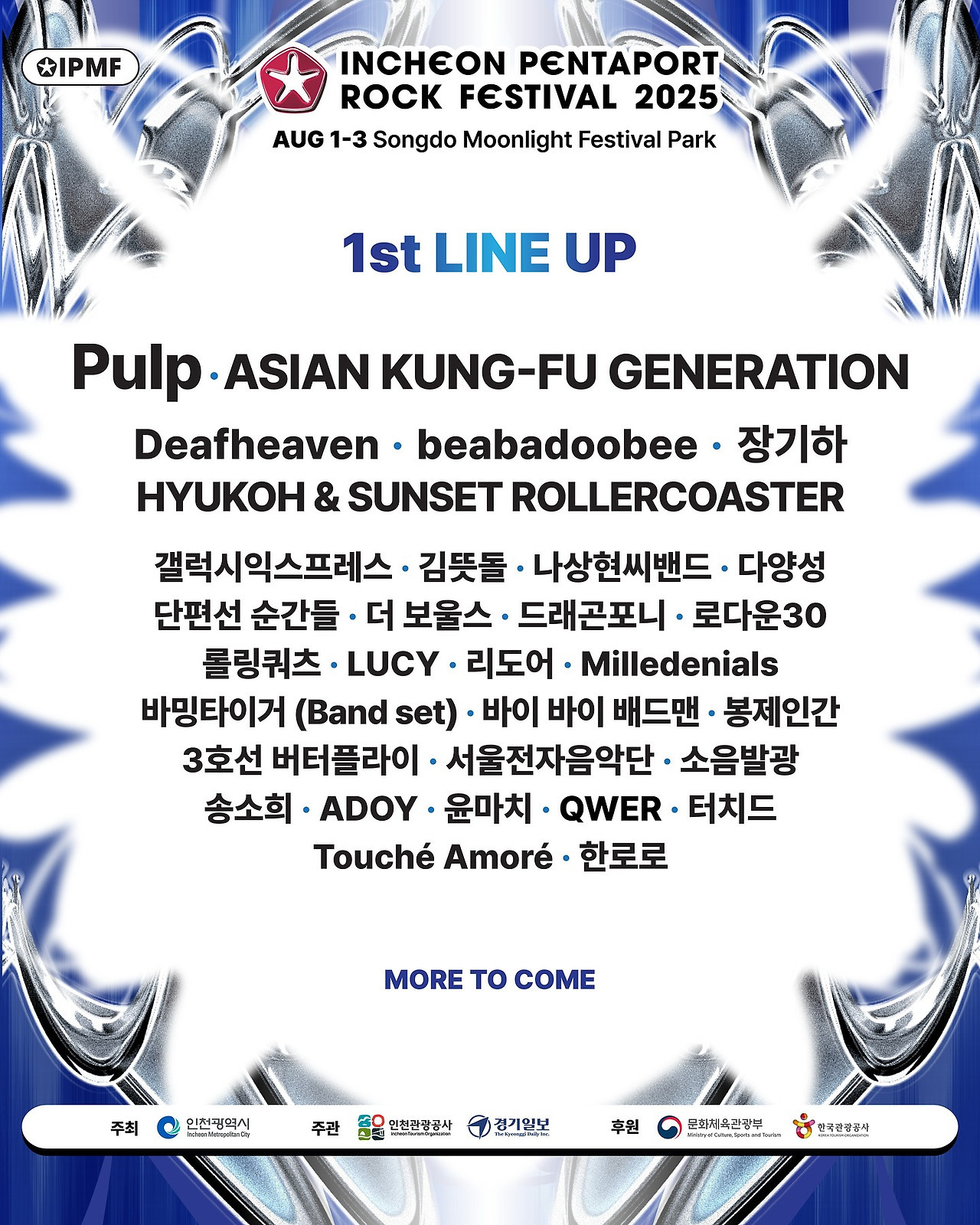  올해 국내 양대 락페스티벌 라인업 근황...