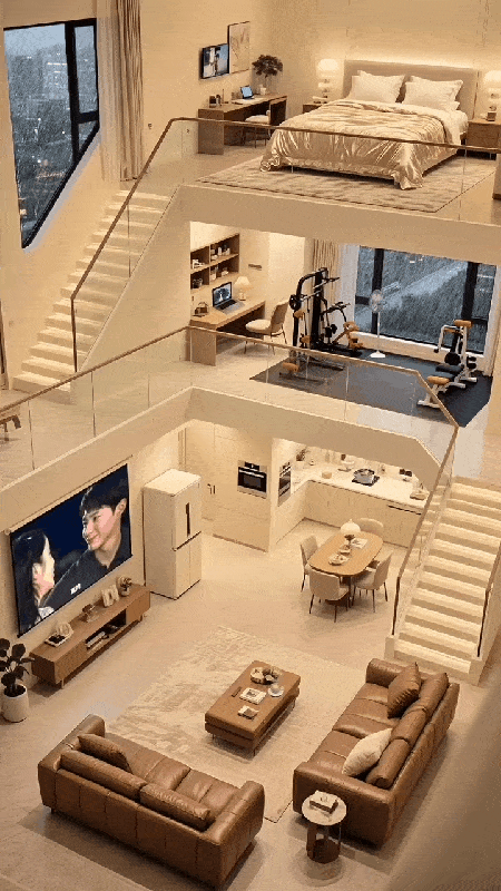  월세 20만원 풀옵션 3층 구조 원룸.gif