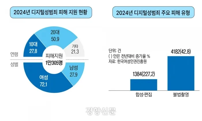 1만명 넘은 '디지털성범죄 피해자'...'딥페이크' 피해 99.6%는 여성 | 인스티즈