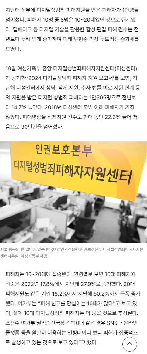 1만명 넘은 '디지털성범죄 피해자'...'딥페이크' 피해 99.6%는 여성 | 인스티즈