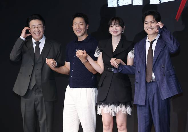 나인 퍼즐 제작발표회 참석한 김다미X손석구X김성균X현봉식 | 인스티즈