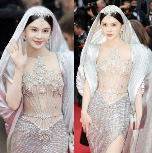 칸 '노출 금지' 때문? 레드카펫서 쫓겨난 中여배우 복장 보니 | 인스티즈