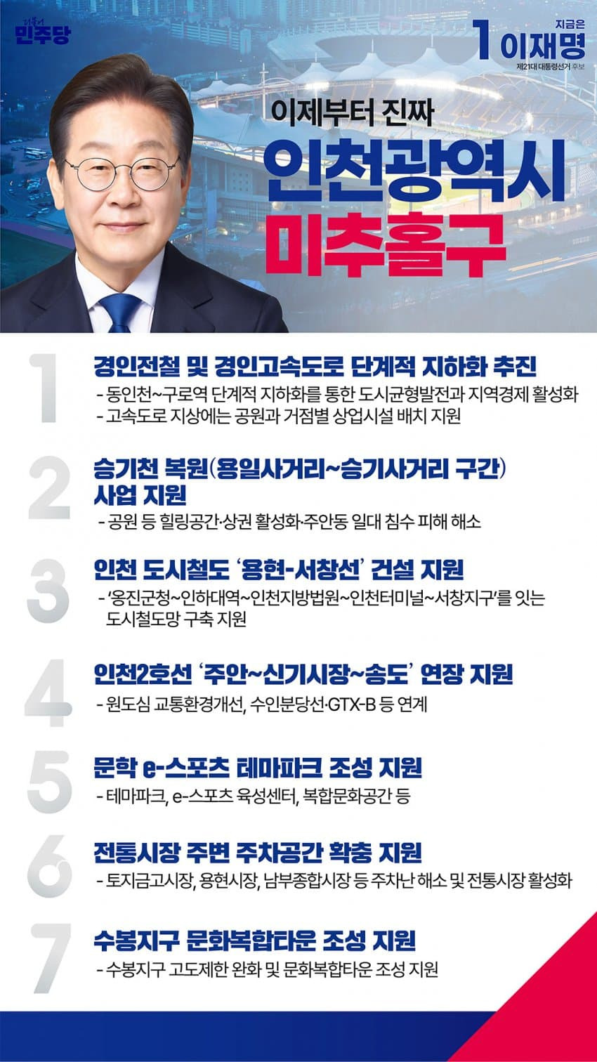 이재명 지역별 상세 공약 추가적으로 더 뜨는 중.jpg (본인 지역 확인 ㄱㄱ) | 인스티즈