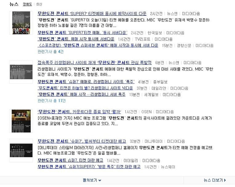 집단광기와 거지근성을 보여준 무한도전 슈퍼7 콘서트 사건 | 인스티즈