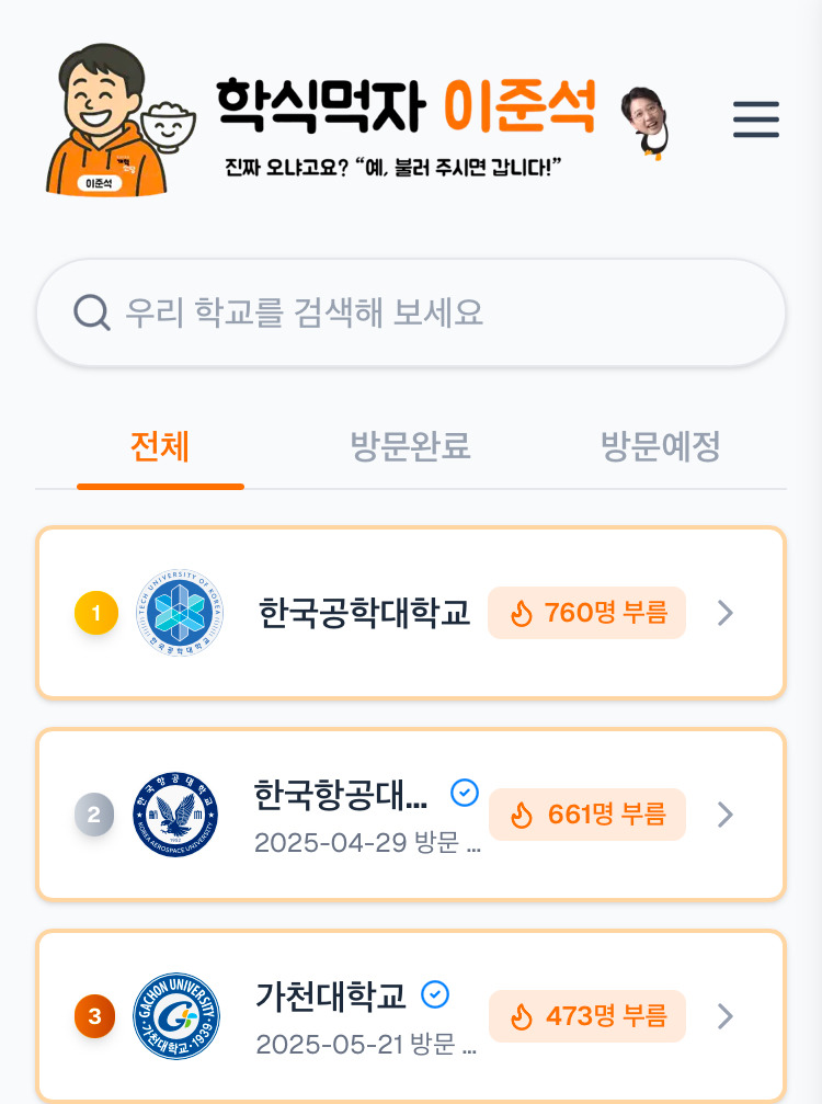  우리 학교 인지도 0인데 유일하게 1등한 곳1