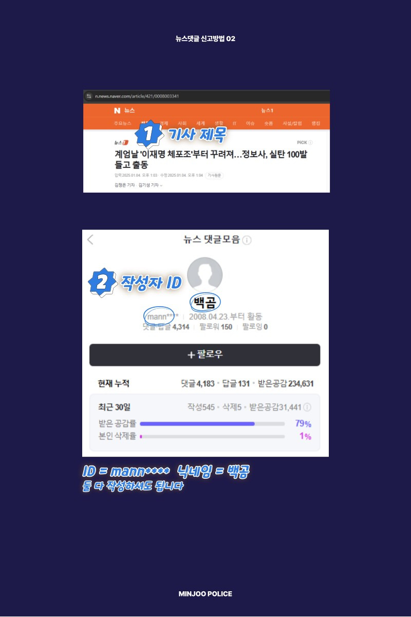 민주파출소에 뉴스 댓글 신고하자 | 인스티즈