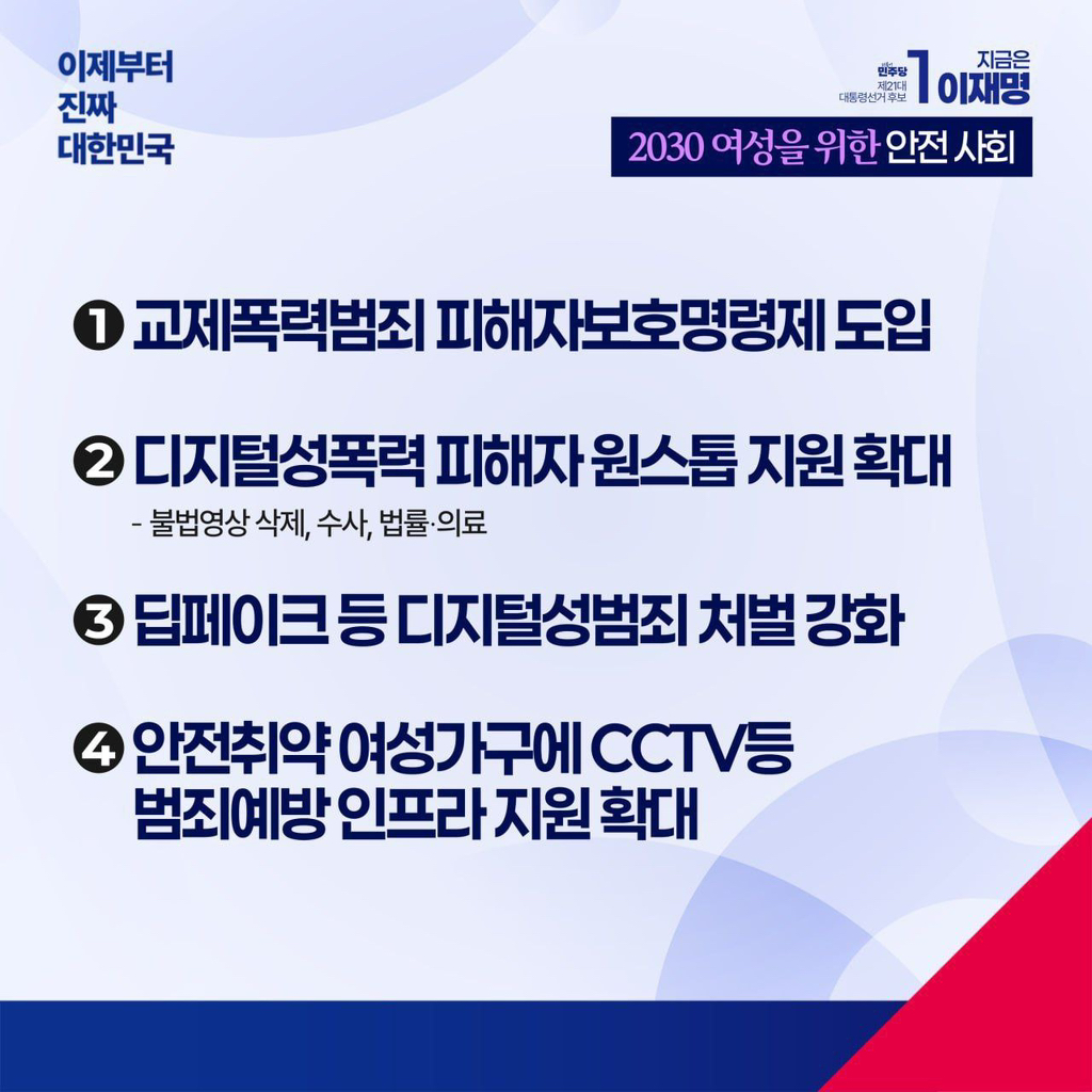 이재명 여성을 위한 안전 사회, 건강한 삶 공약 | 인스티즈