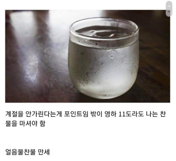 찬물 좋아하는사람 특징 | 인스티즈