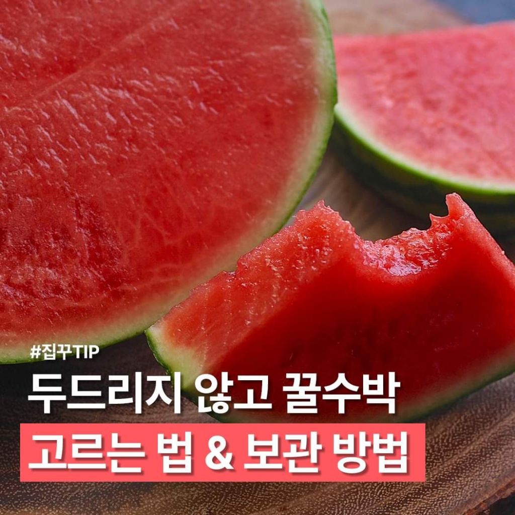  꿀수박 고르는 법 &amp; 보관법