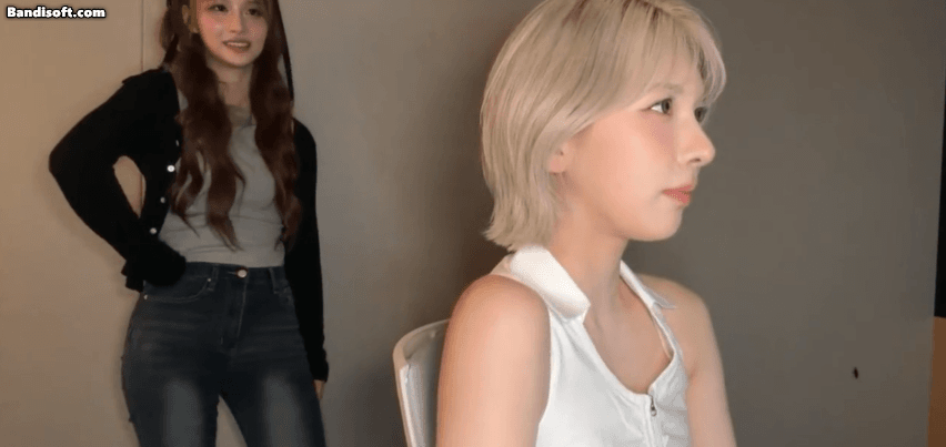  엔믹스 배이,설윤 라방 도중에 갑자기 나타난 게스트 (바선생)