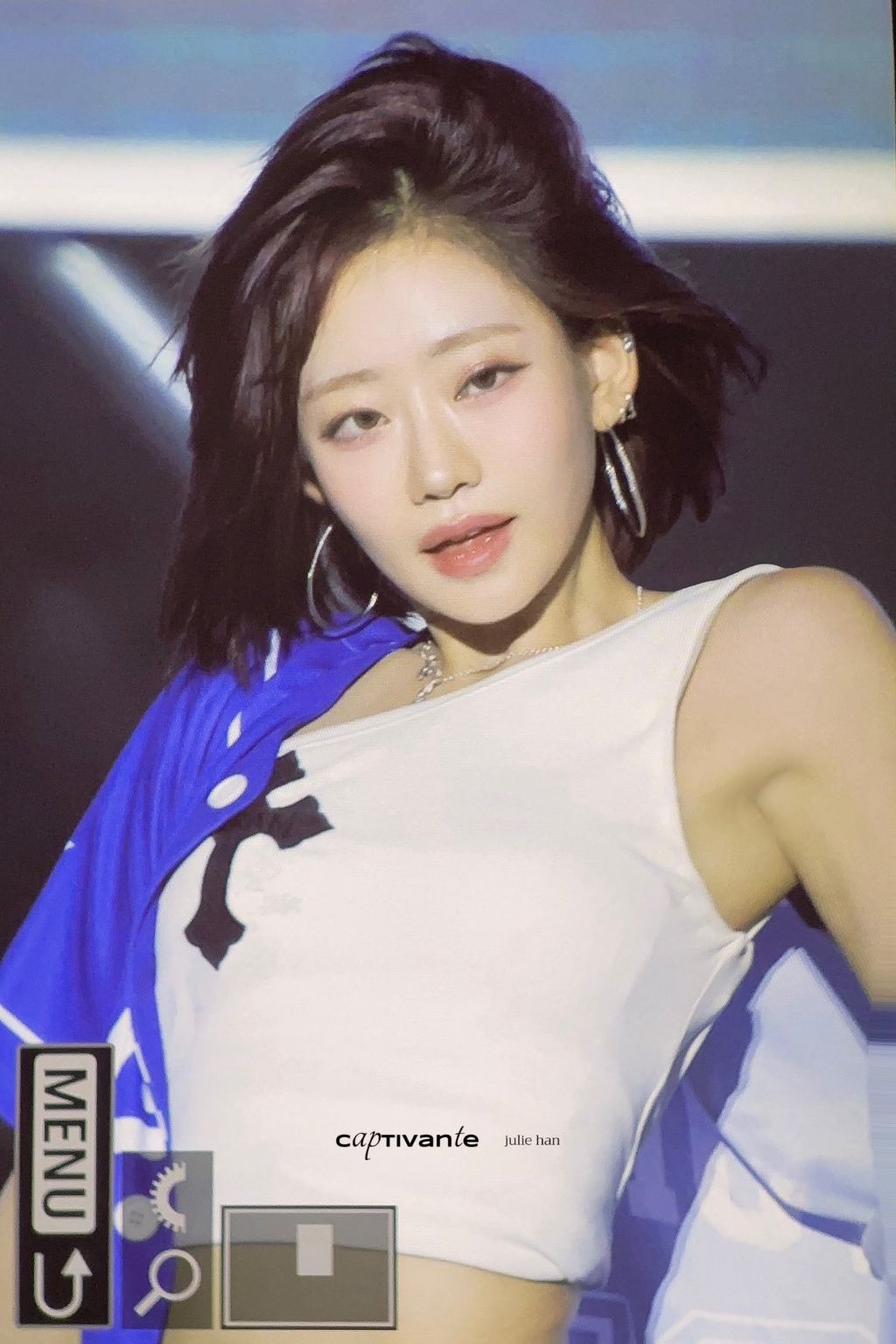  어제자 비주얼 미친 단발한 키오프 쥴리3
