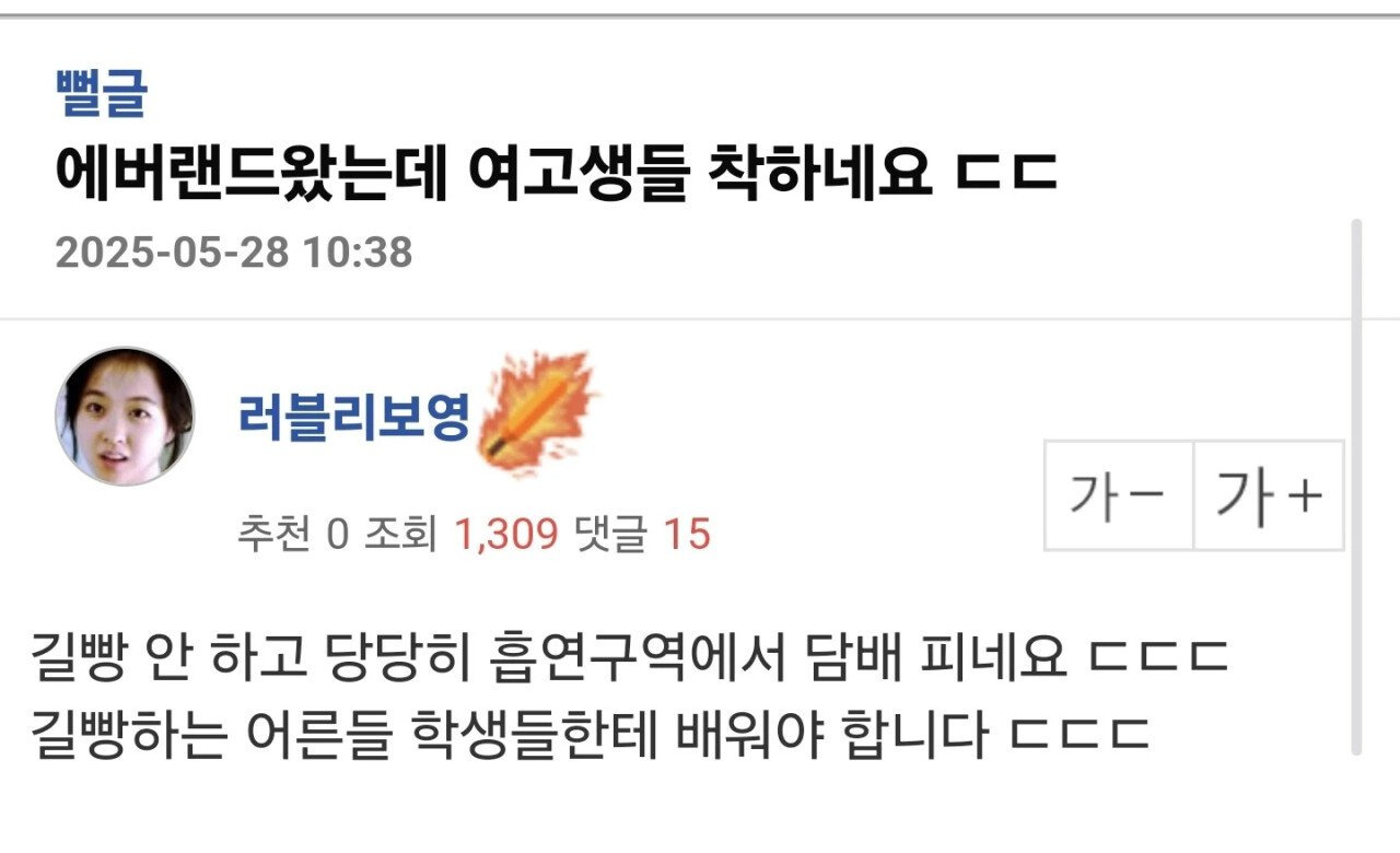  에버랜드왔는데 여고생들 착하네요2