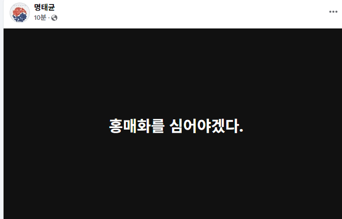  명태균 페북 업