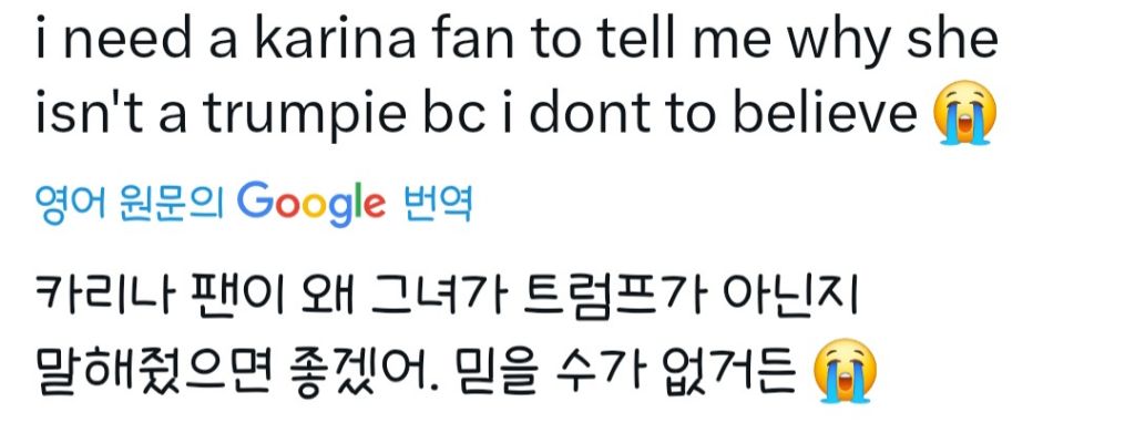 카리나 해외 케이팝팬들반응 | 인스티즈