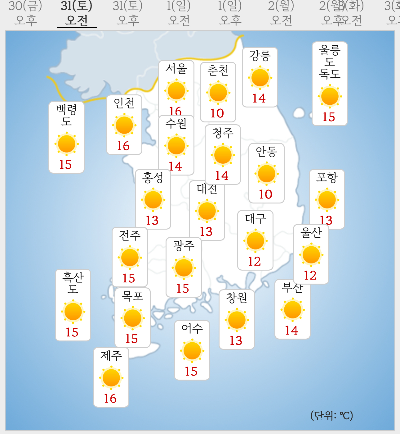  몇주만인지.. 비 소식 없는 주말 날씨 예보