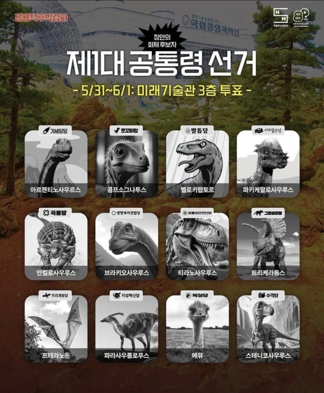 제1대 공룡 대통령 선거 결과 | 인스티즈