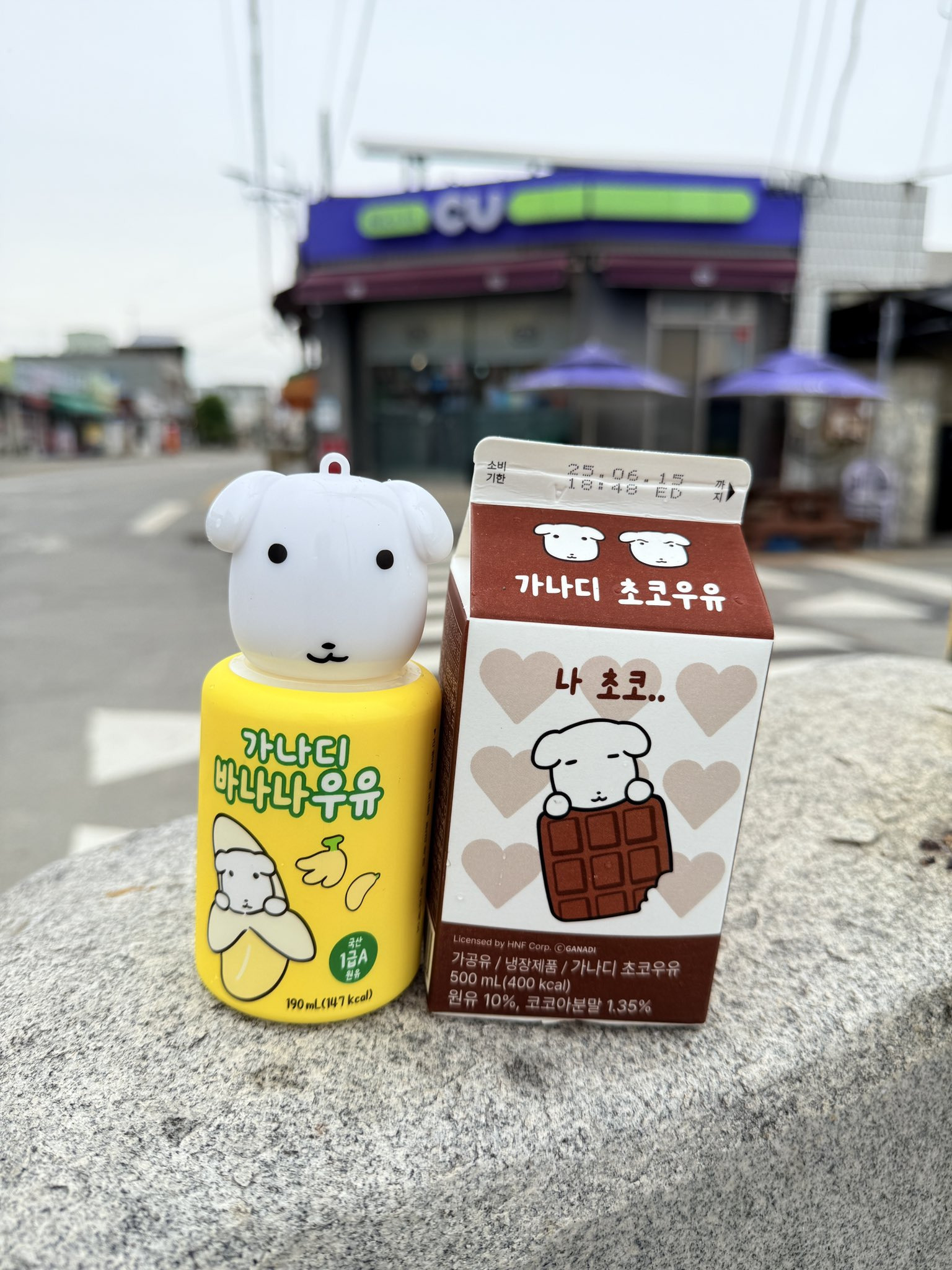 가나디 우유를 갖고 싶은데 시내는 다 품절이라 시골 CU에 가서 사오니 시고르 가나디.x | 인스티즈