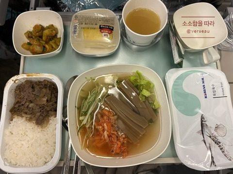 맛있다는 평이 많은 대한항공 기내식 묵밥 | 인스티즈