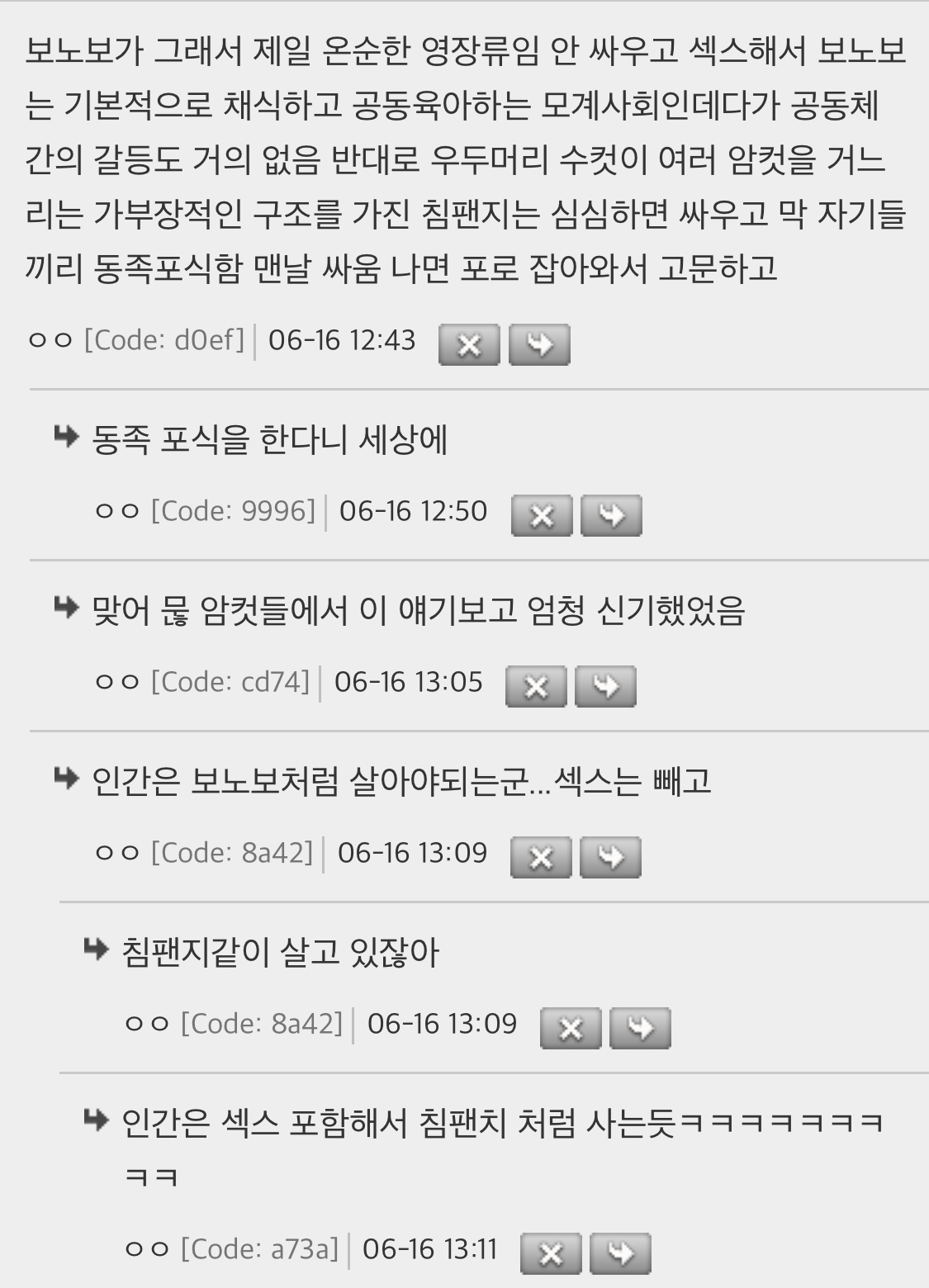 보노보가 동물원에 없는 이유 | 인스티즈