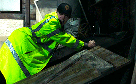 연락이 안되는 아빠가 걱정되서 집에 가봤더니 강아지가 지하실을 계속 응시하길래...gif | 인스티즈