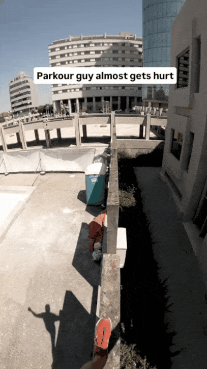 파쿠르 하다가 실패한 사람.gif (저릿함 주의) | 인스티즈