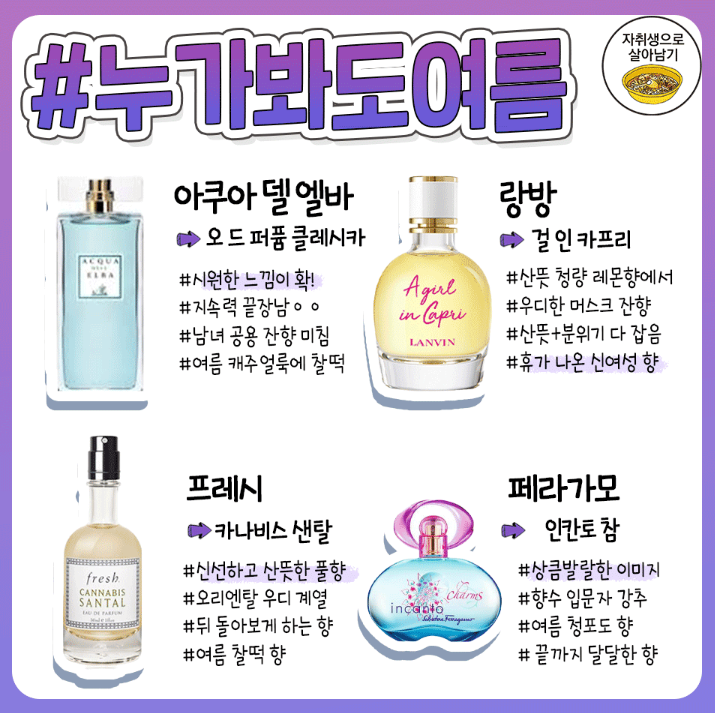 향기종류별 여름 향수 추천.jpg | 인스티즈