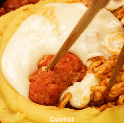 불닭볶음면+고구마무스+치즈 조합 | 인스티즈