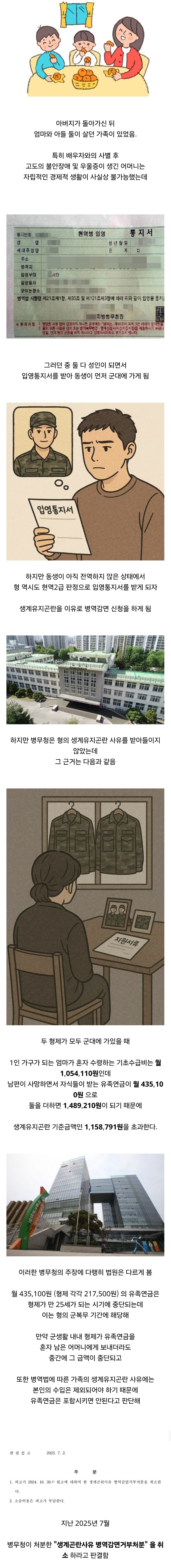 기초생활수급자 형제 군대 보내려던 병무청 근황 | 인스티즈