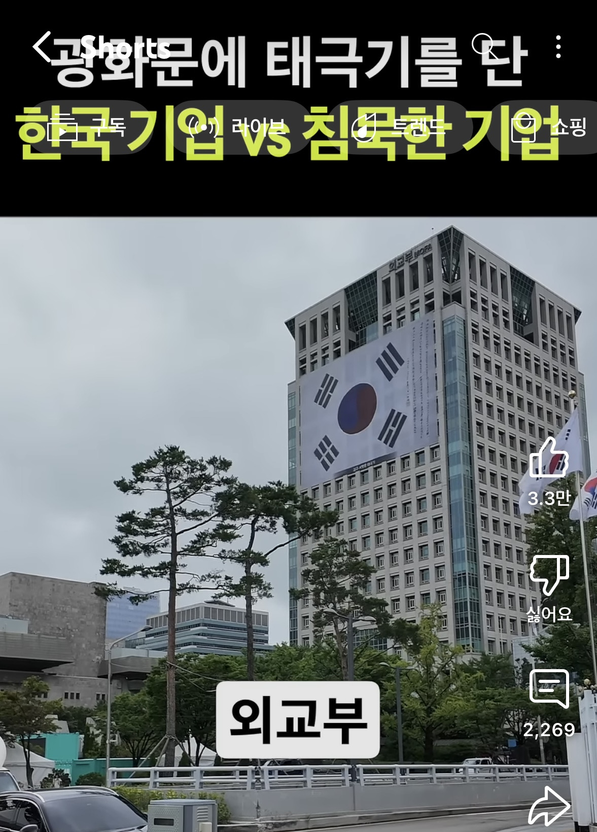 광화문에 태극기 올린 기업 vs 안 올린 기업 | 인스티즈