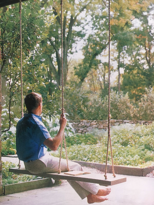 집 야외 공간에 설치해두면 재밌을것같은 그네 매달아 두기 | 인스티즈