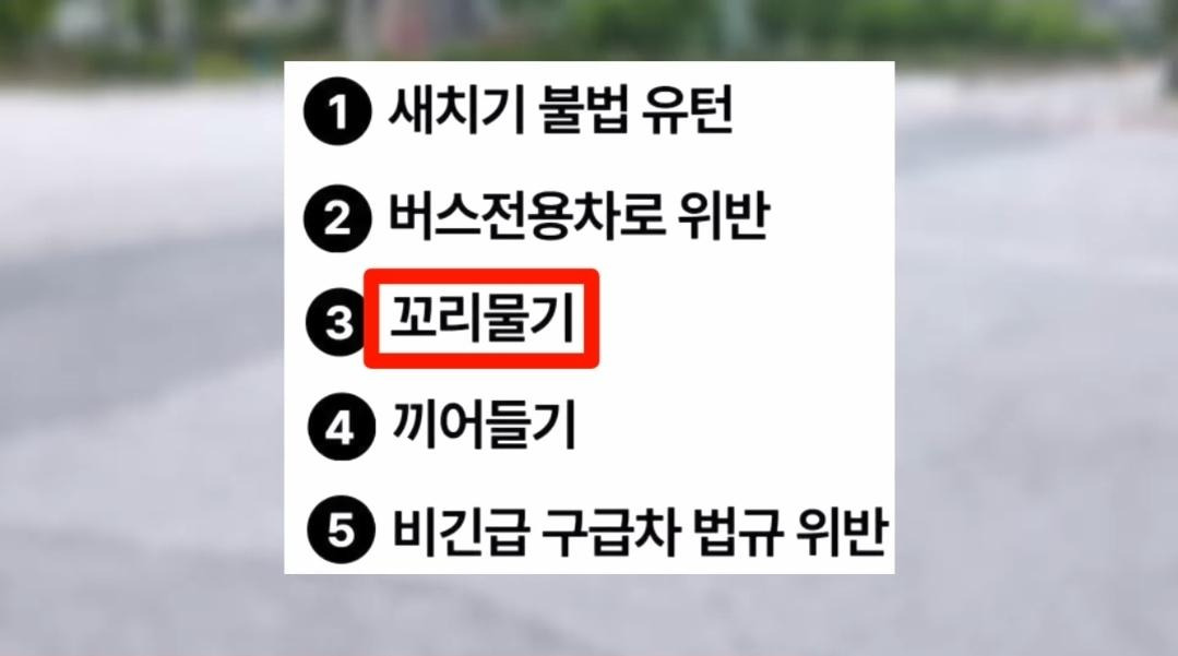 9월부터 5대 반칙운전 집중단속 | 인스티즈