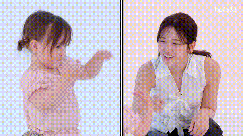 아이브 안유진 엉덩이 툭툭 치는 아기 | 인스티즈