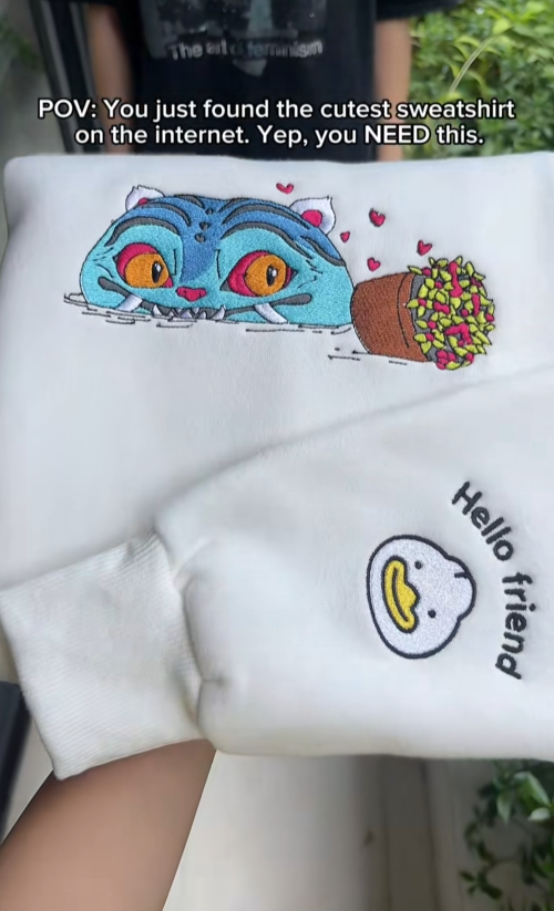 엄마가 자수 넣어준 더피 티셔츠 | 인스티즈