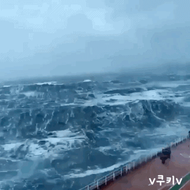 집채만 한 파도.gif | 인스티즈