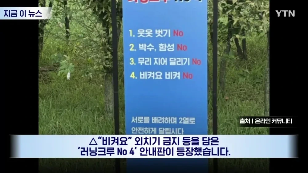 "비켜요!" 공원 점령한 러닝 크루, 결국 칼 뺀 서울시 | 인스티즈