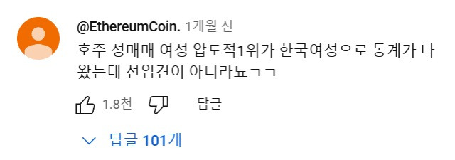 호주 워홀.....유튜브 댓글 대참사 | 인스티즈