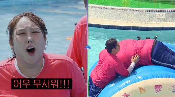 200kg 물 위 걷게 하려고 갖은 노력하는 뚱땡이들.jpg | 인스티즈