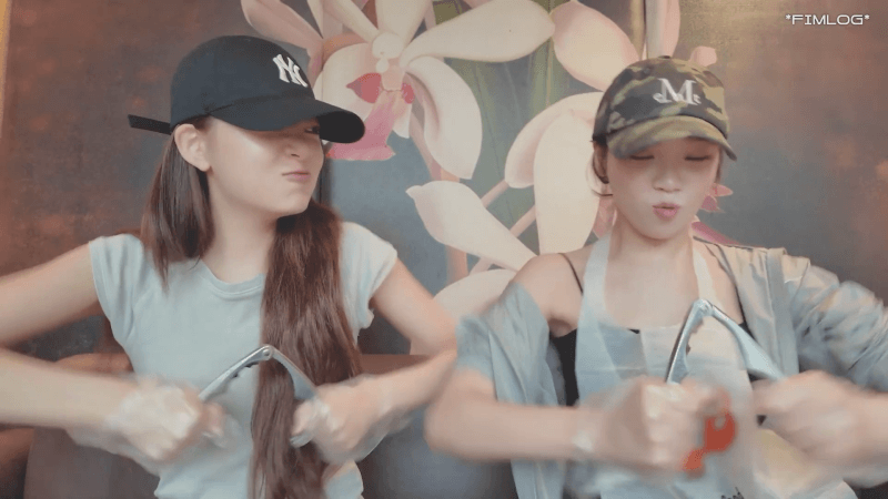 팔 근육만 집중해서 키운듯한 르세라핌 김채원 | 인스티즈