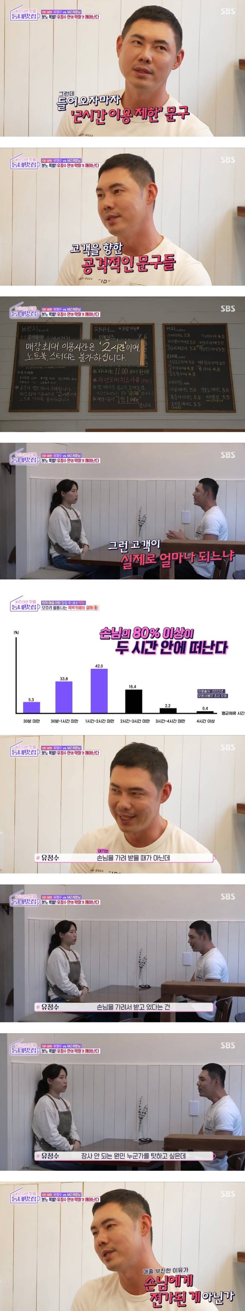 카페 매출을 떨어뜨린다는 안내 문구 | 인스티즈