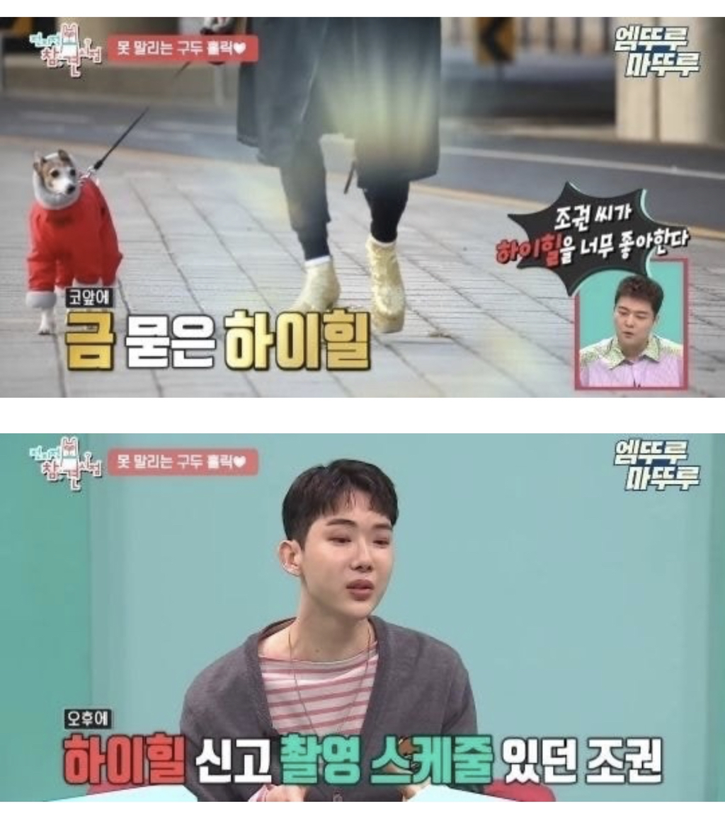 하이힐 신고 산책하는 조권을 빤히 쳐다보는 아저씨.. | 인스티즈